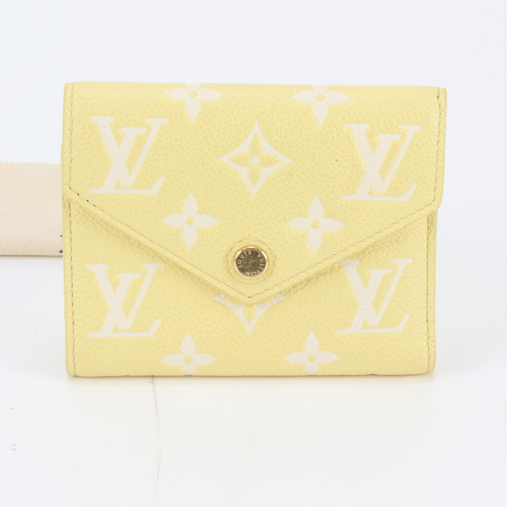 Louis Vuitton RFID Monogram Empreinte Portefeuille Victorine M81428 Leather T...